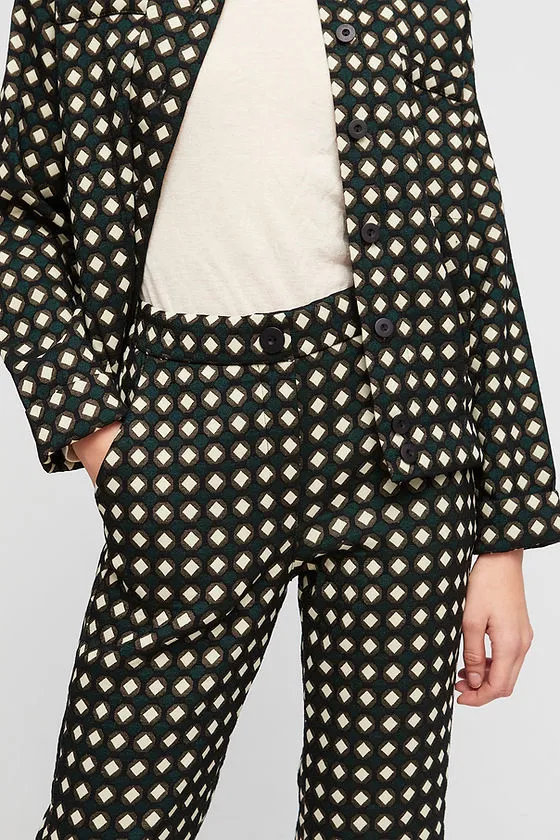 Aldo Martins Geometric Print Blair Trousers