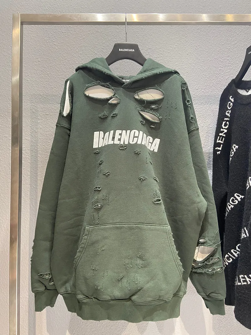 Balenciaga Destroyed Hoodie