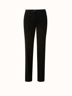 Doubleface Hose aus Wolle mit geradem Bein