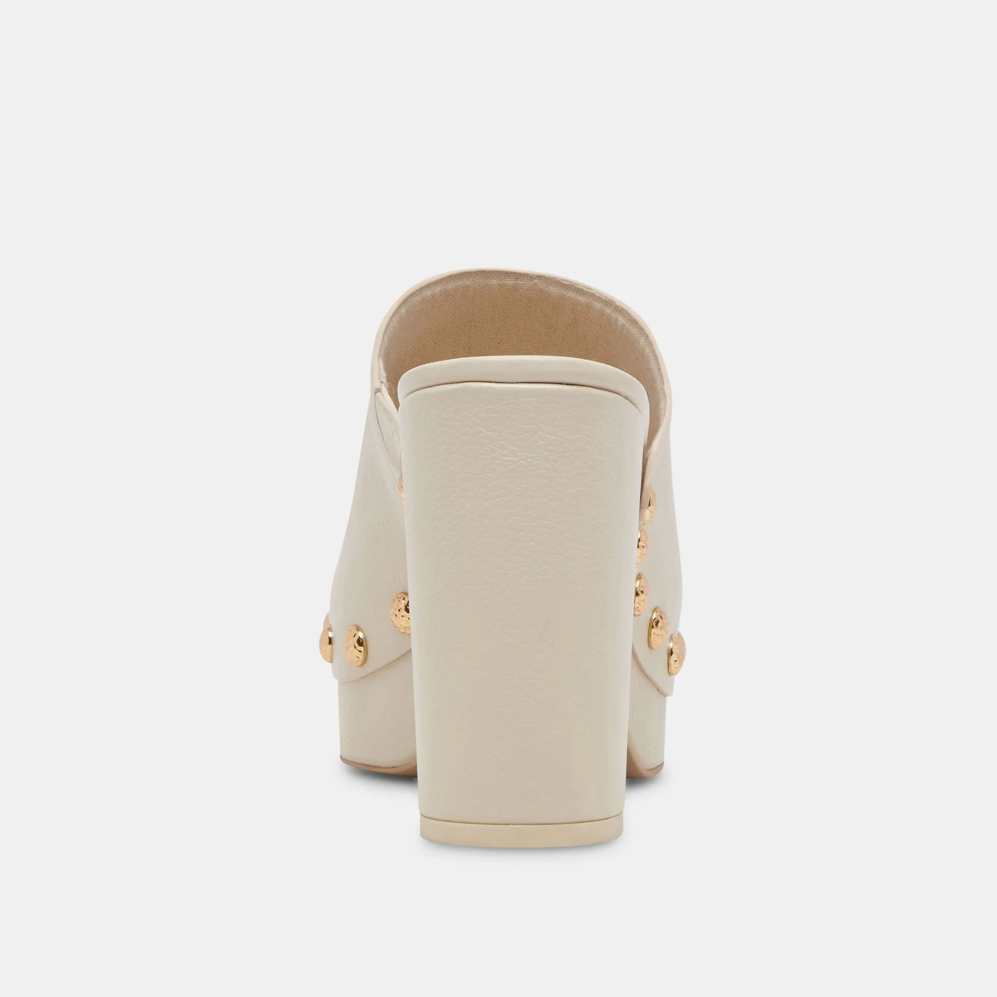 EMOL HEELS OFF WHITE LEATHER
