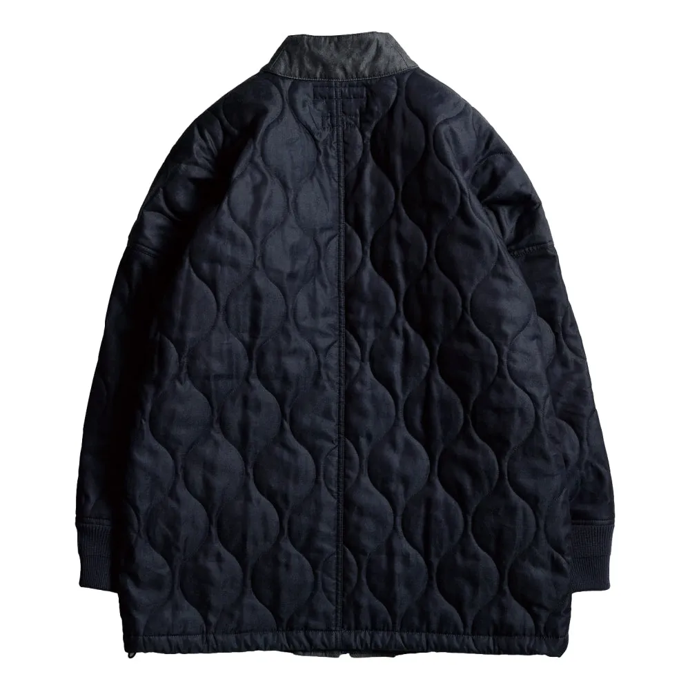 FUNDAMENTAL QUILTED HAORI JACKET-INDIGO
