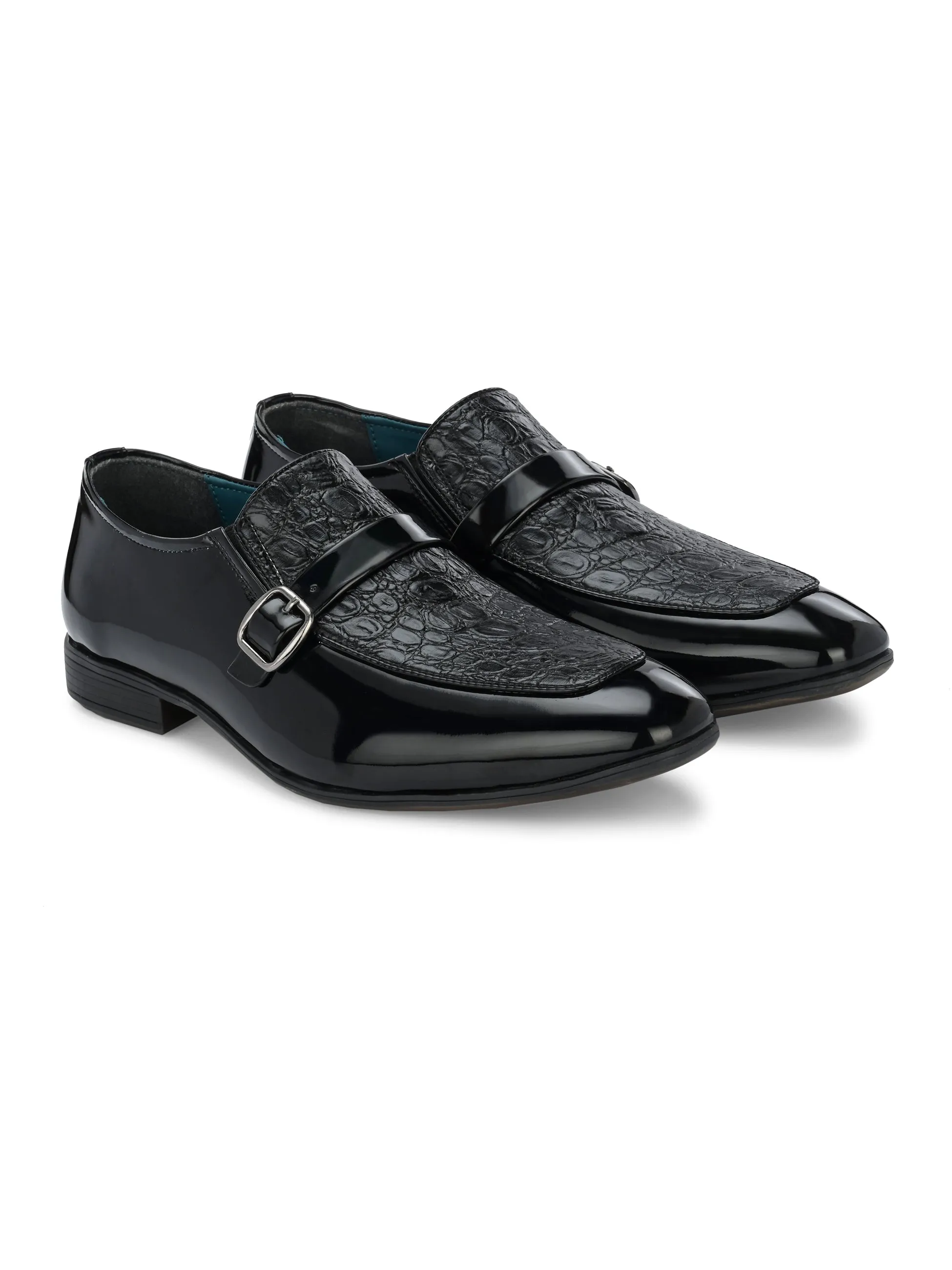 Garnet Black Patent Slip-Ons