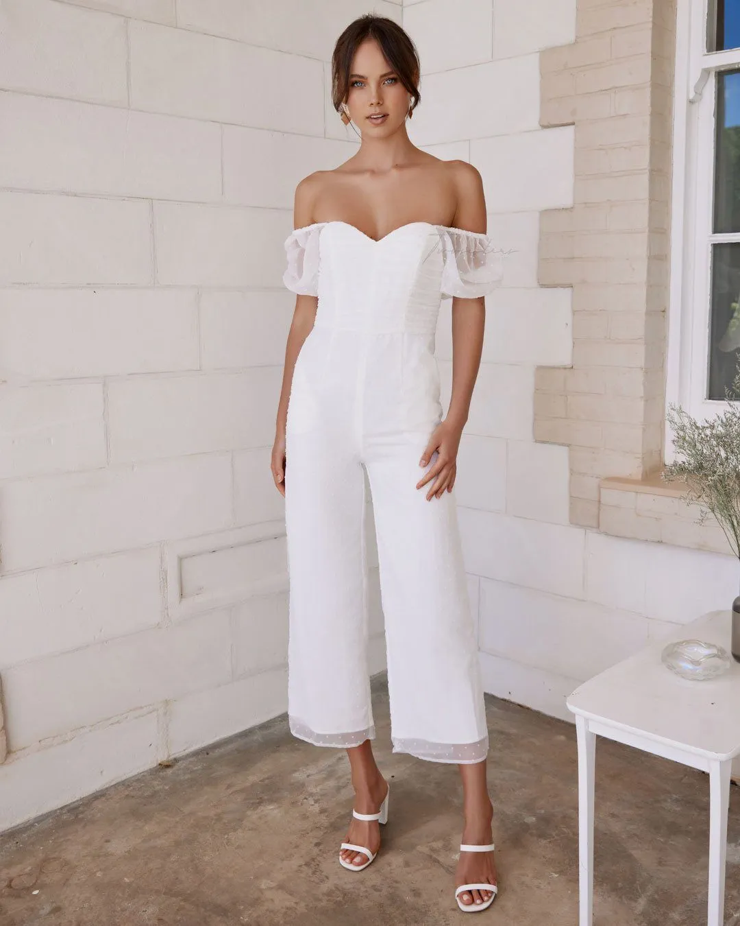 Harriette Jumpsuit - White