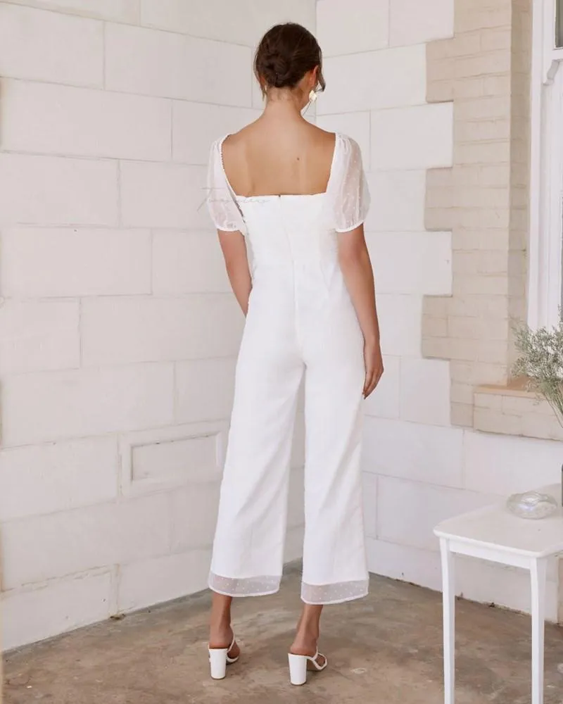 Harriette Jumpsuit - White
