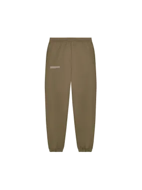 In Conversion Cotton Track Pants—terra brown