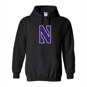 Northwestern Hoodie Black N Logo