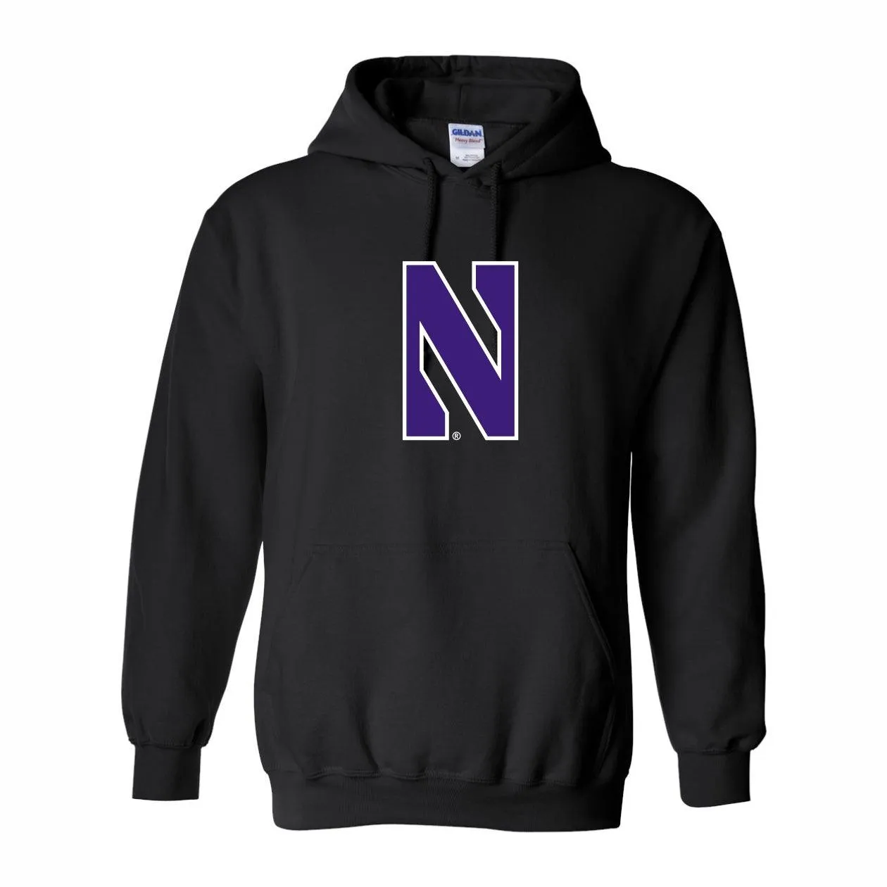 Northwestern Hoodie Black N Logo