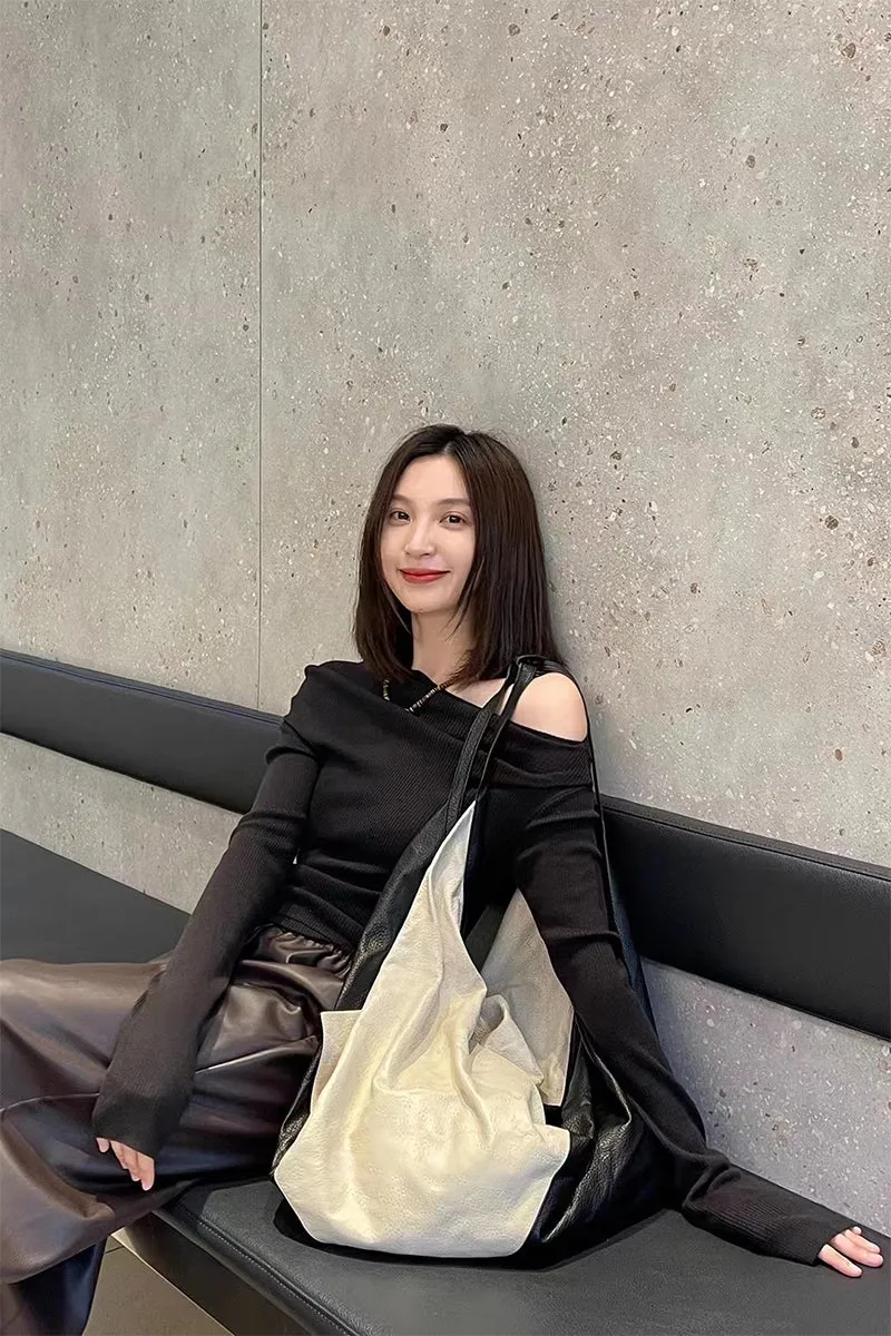 Pleated Balloon Leather Pants