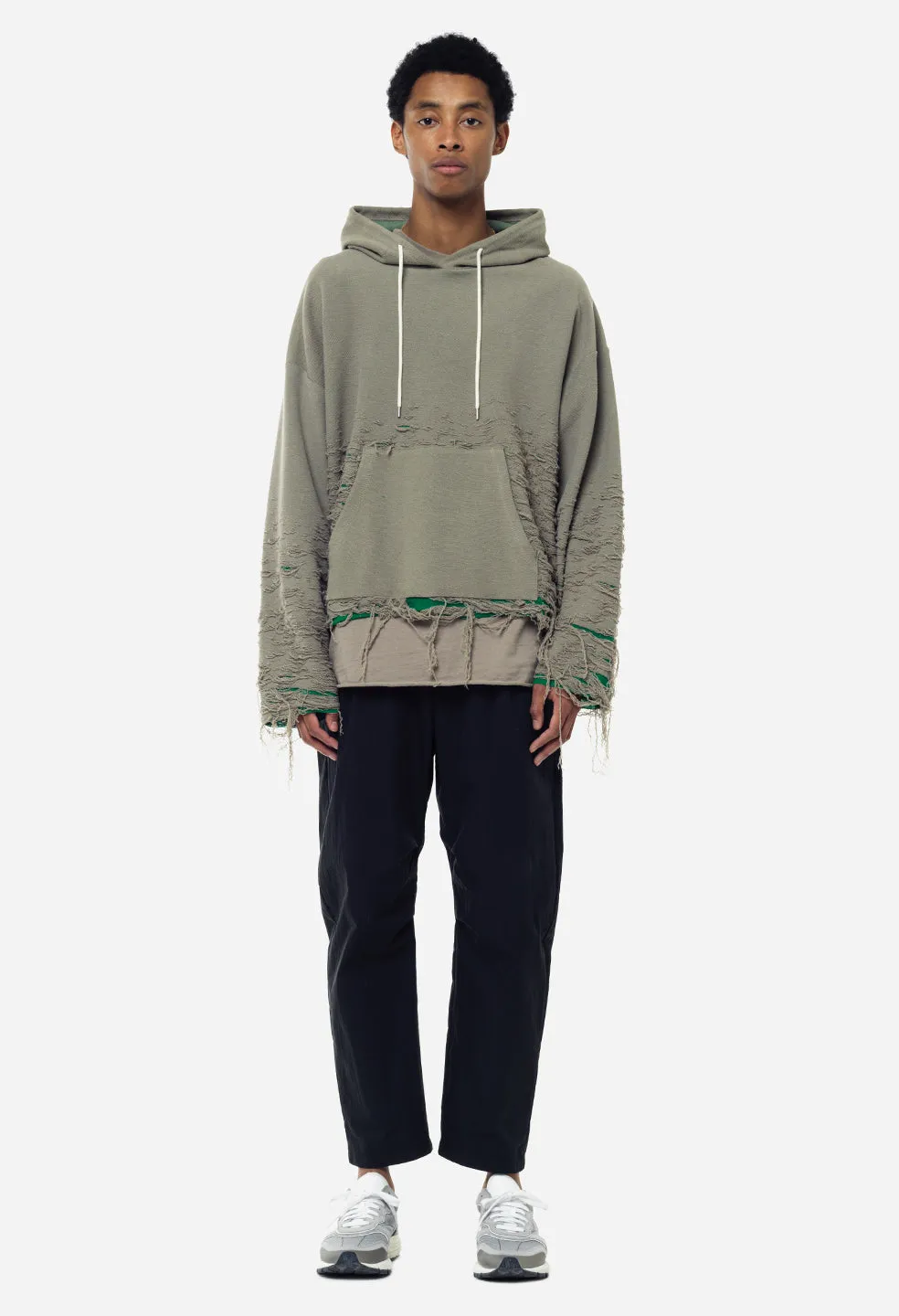 Reverse Burn-Out Hoodie / Shark X Kelly