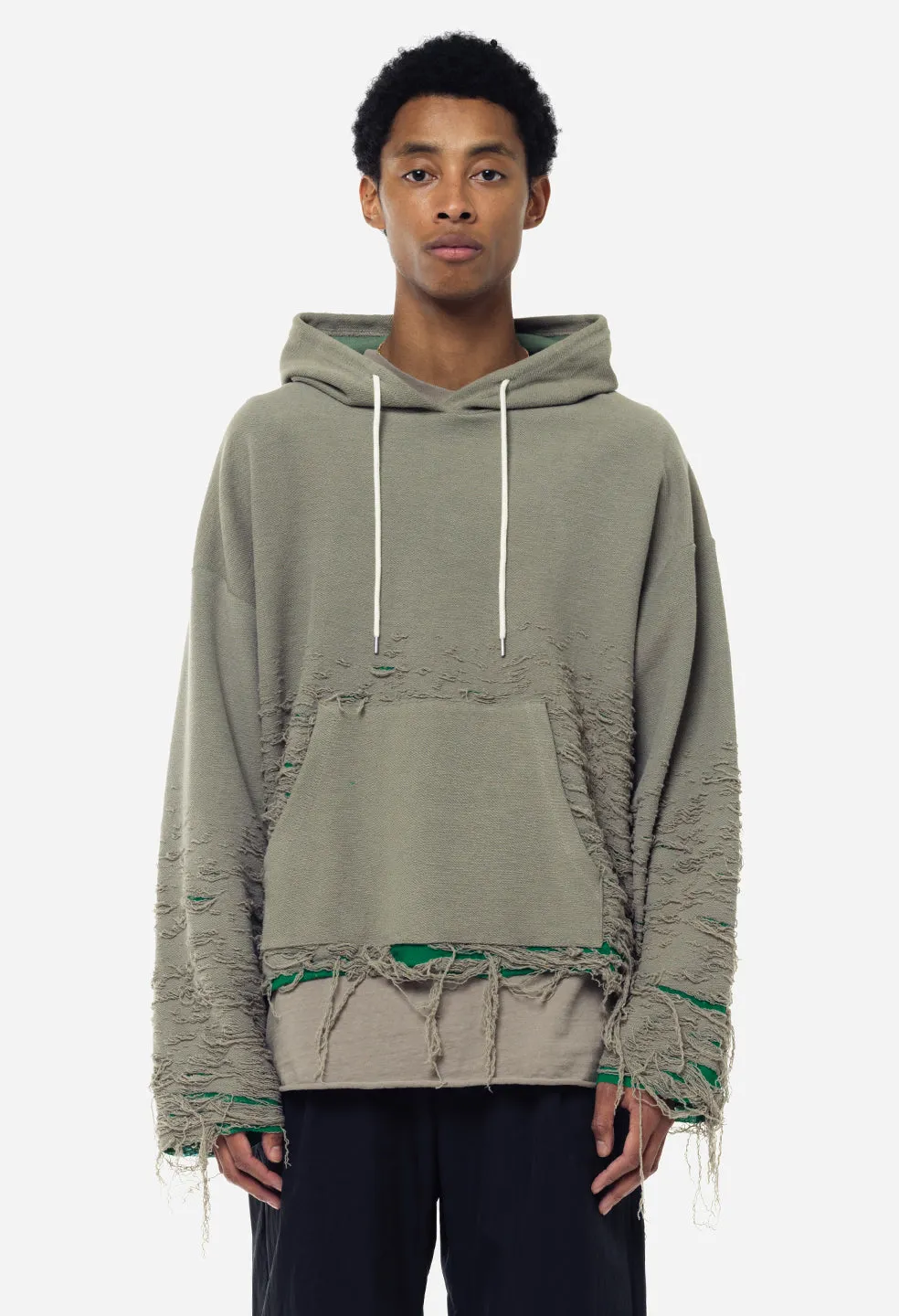 Reverse Burn-Out Hoodie / Shark X Kelly