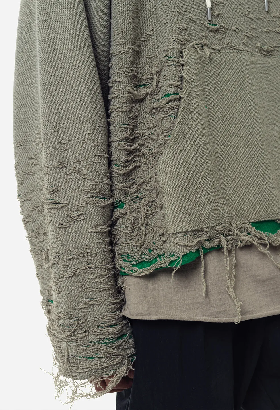 Reverse Burn-Out Hoodie / Shark X Kelly