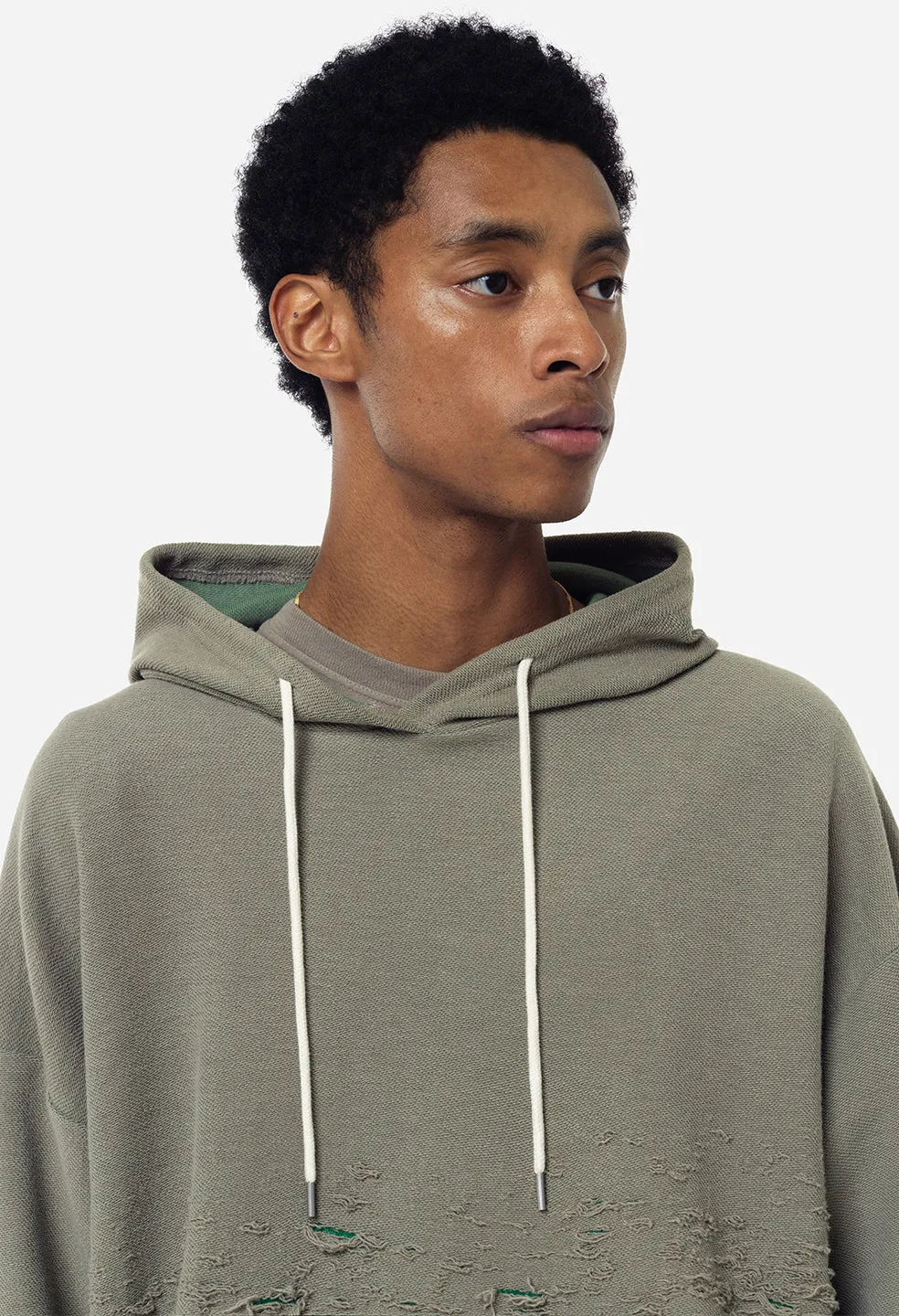 Reverse Burn-Out Hoodie / Shark X Kelly