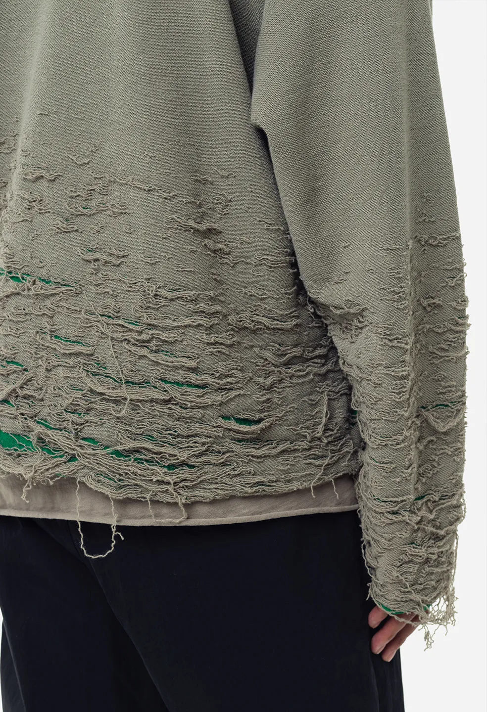 Reverse Burn-Out Hoodie / Shark X Kelly