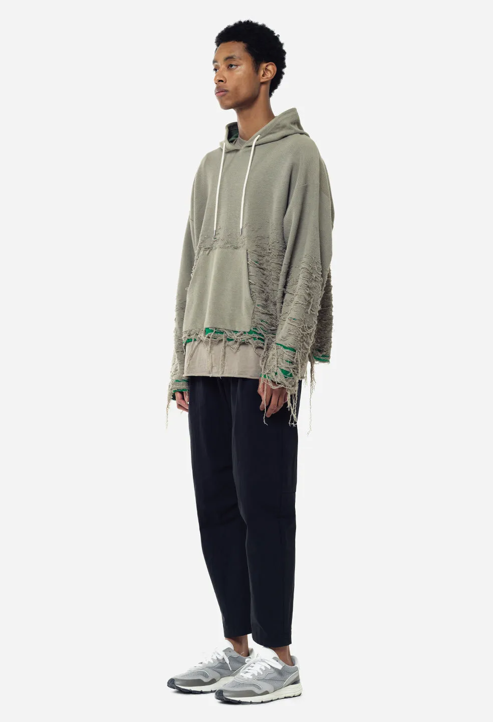 Reverse Burn-Out Hoodie / Shark X Kelly