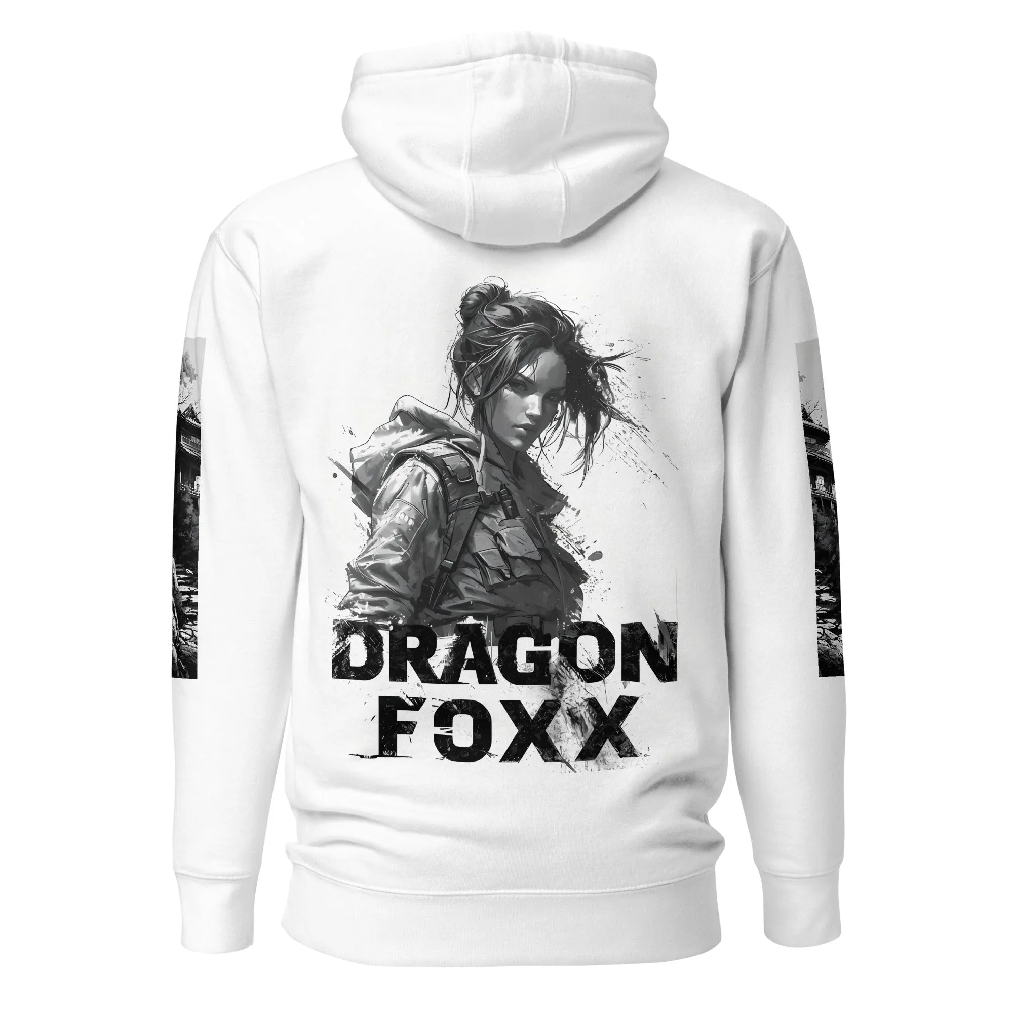 SHIA - Dragon Foxx™ Women's Anime Style White Hoodie