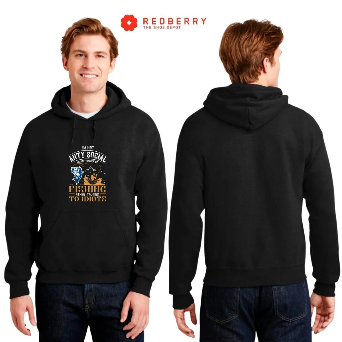Sudadera Hombre  Hoodie Pescador Fishing Pesca 030