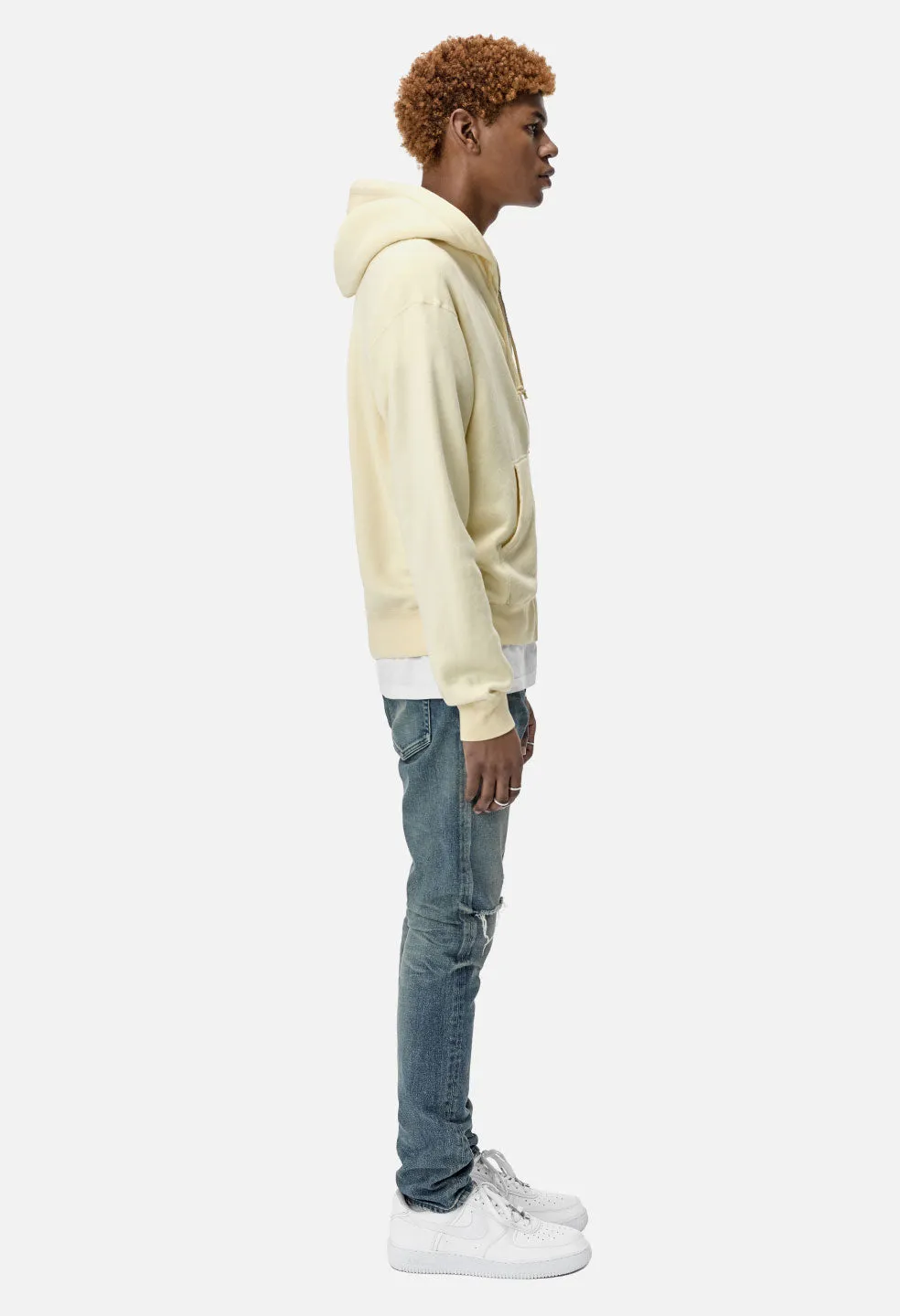 Vintage Fleece Fullzip / Light Yellow