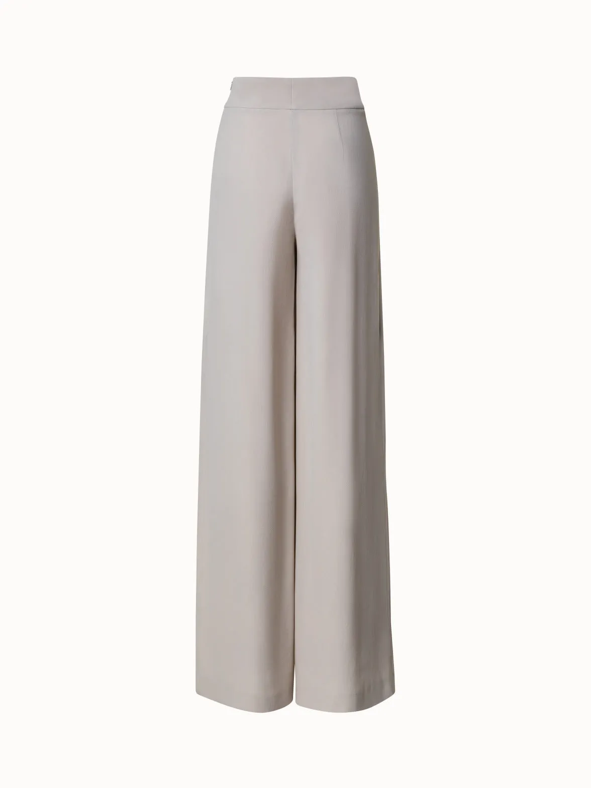 Weite Hose aus Seiden-Georgette