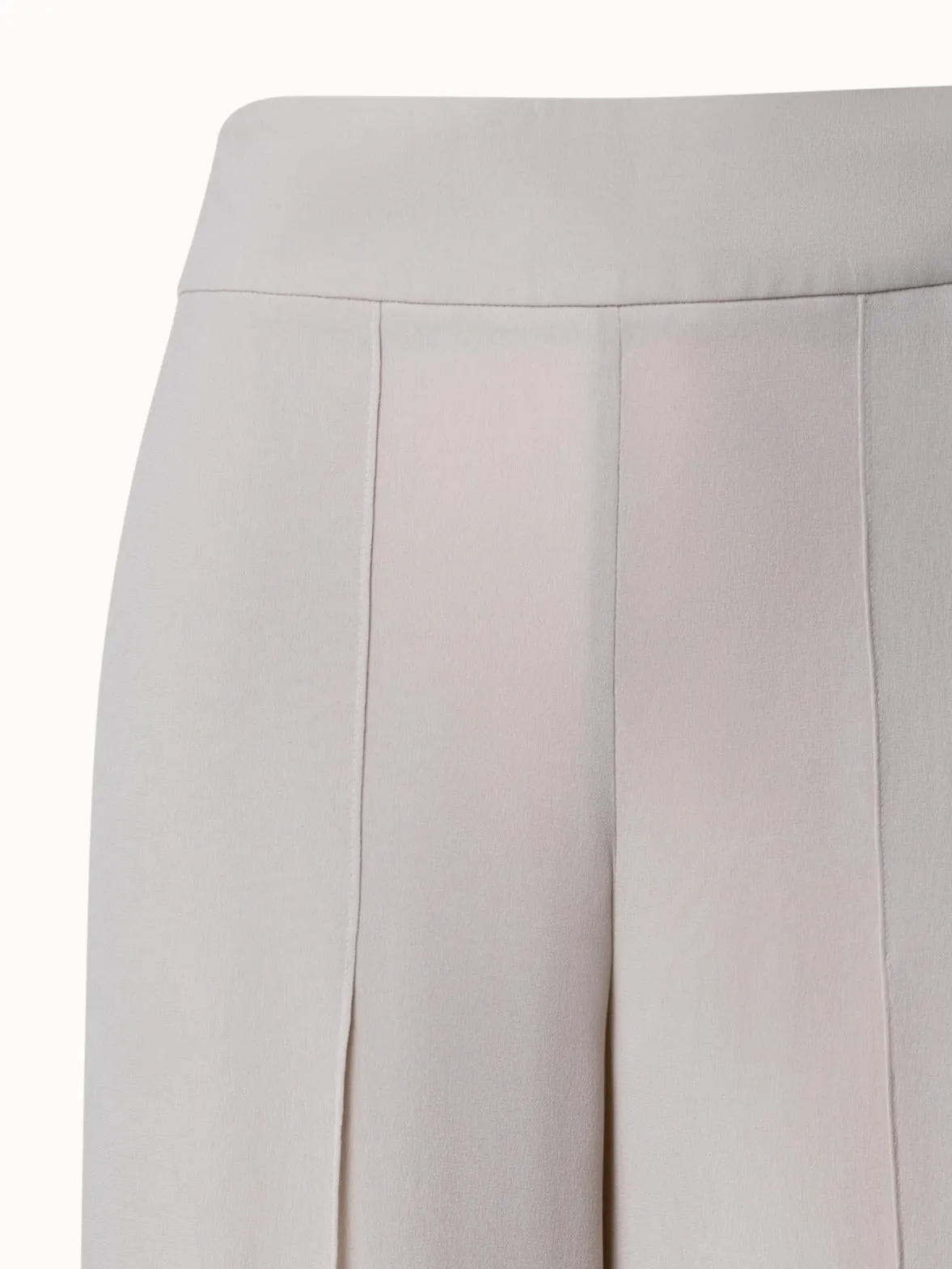 Weite Hose aus Seiden-Georgette